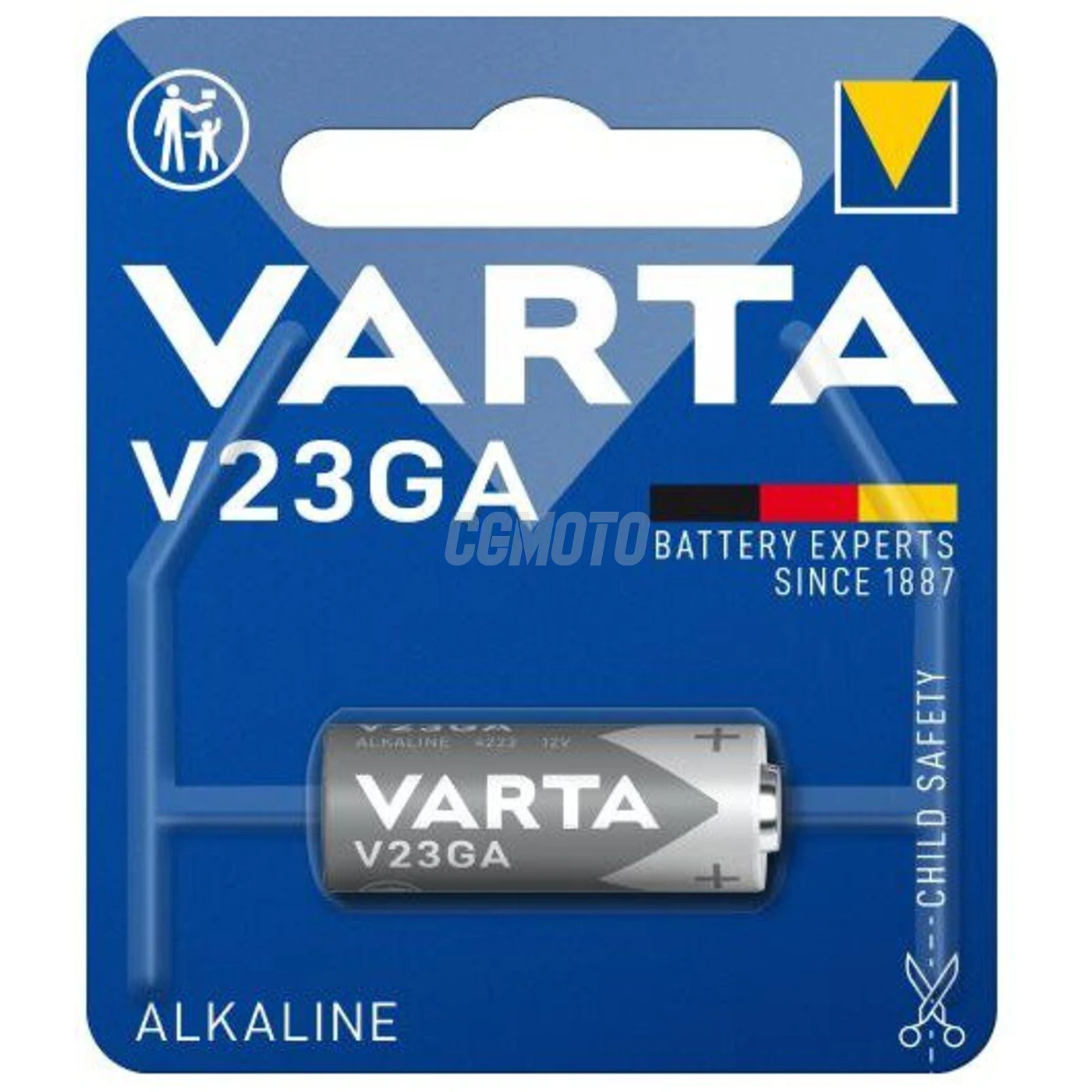 1 pila alcalina 23A 12 V 50 mAh
