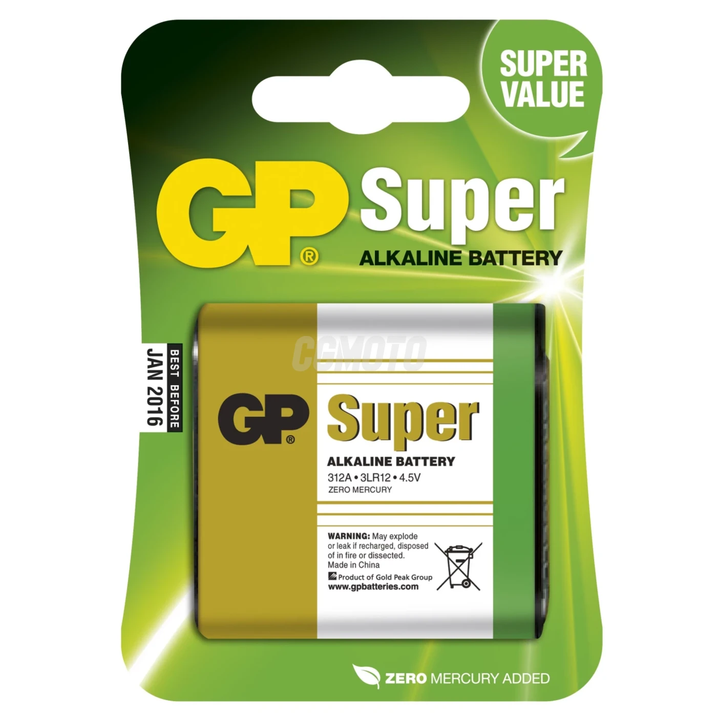 1 pila alcalina 3LR12 4,5 V Super 