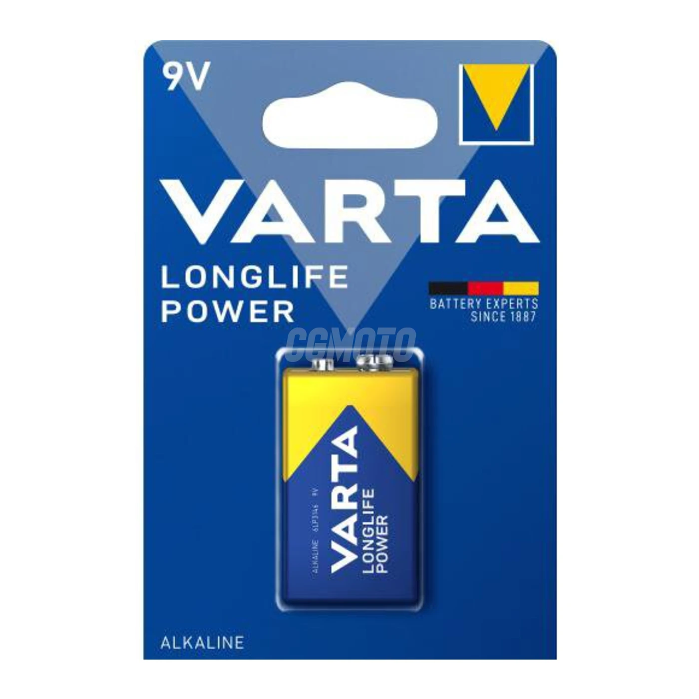 1 pila alcalina 6LR61 9 V Longlife Power 550mAh