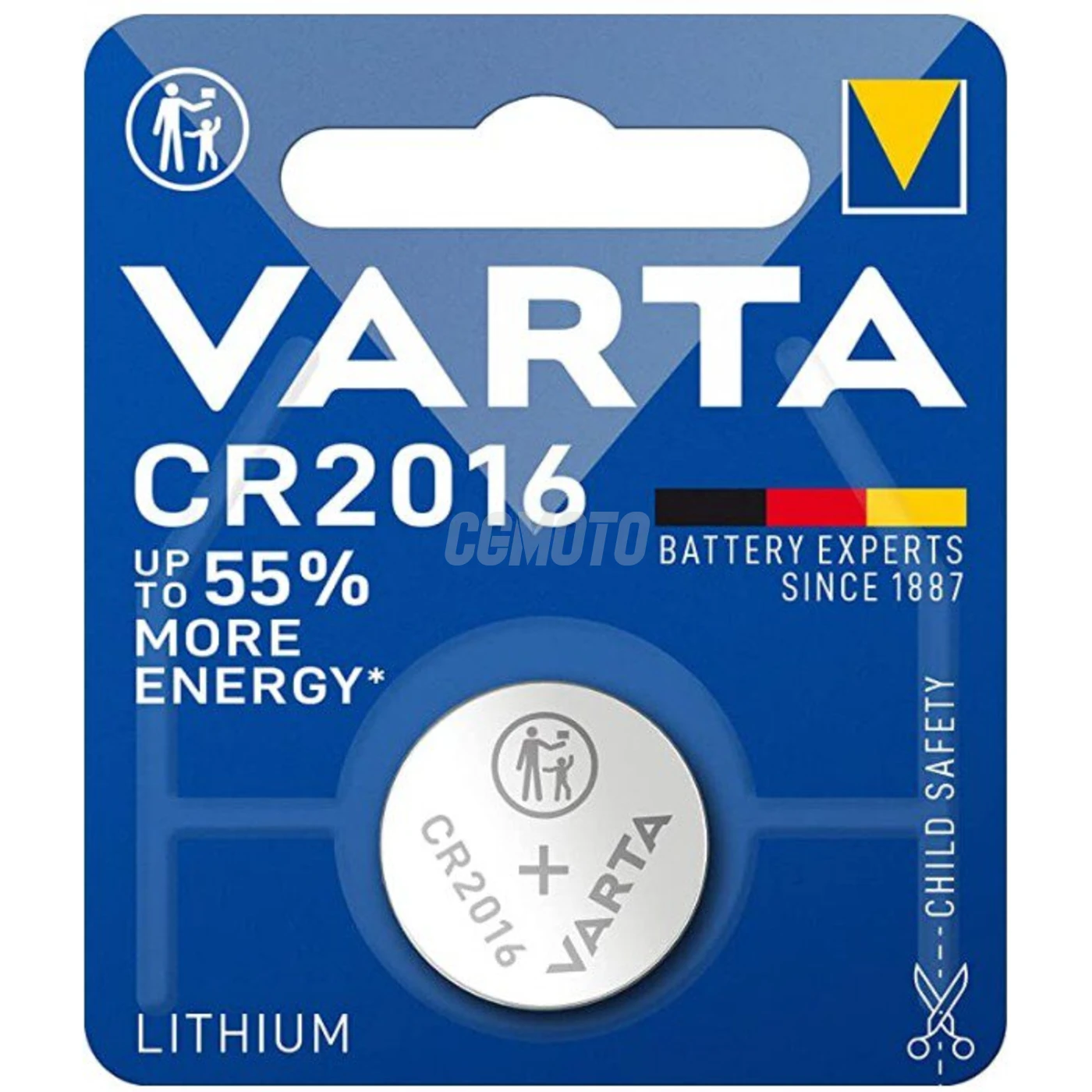 1 pila de botÃ³n de litio CR2016 3 V 90 mAh
