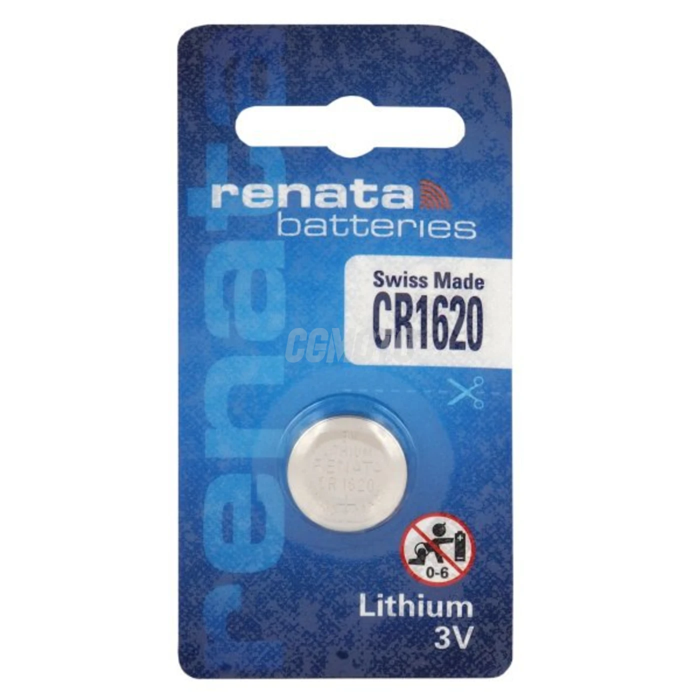 1 pila de botón de litio CR1620 3 V 68 mAh