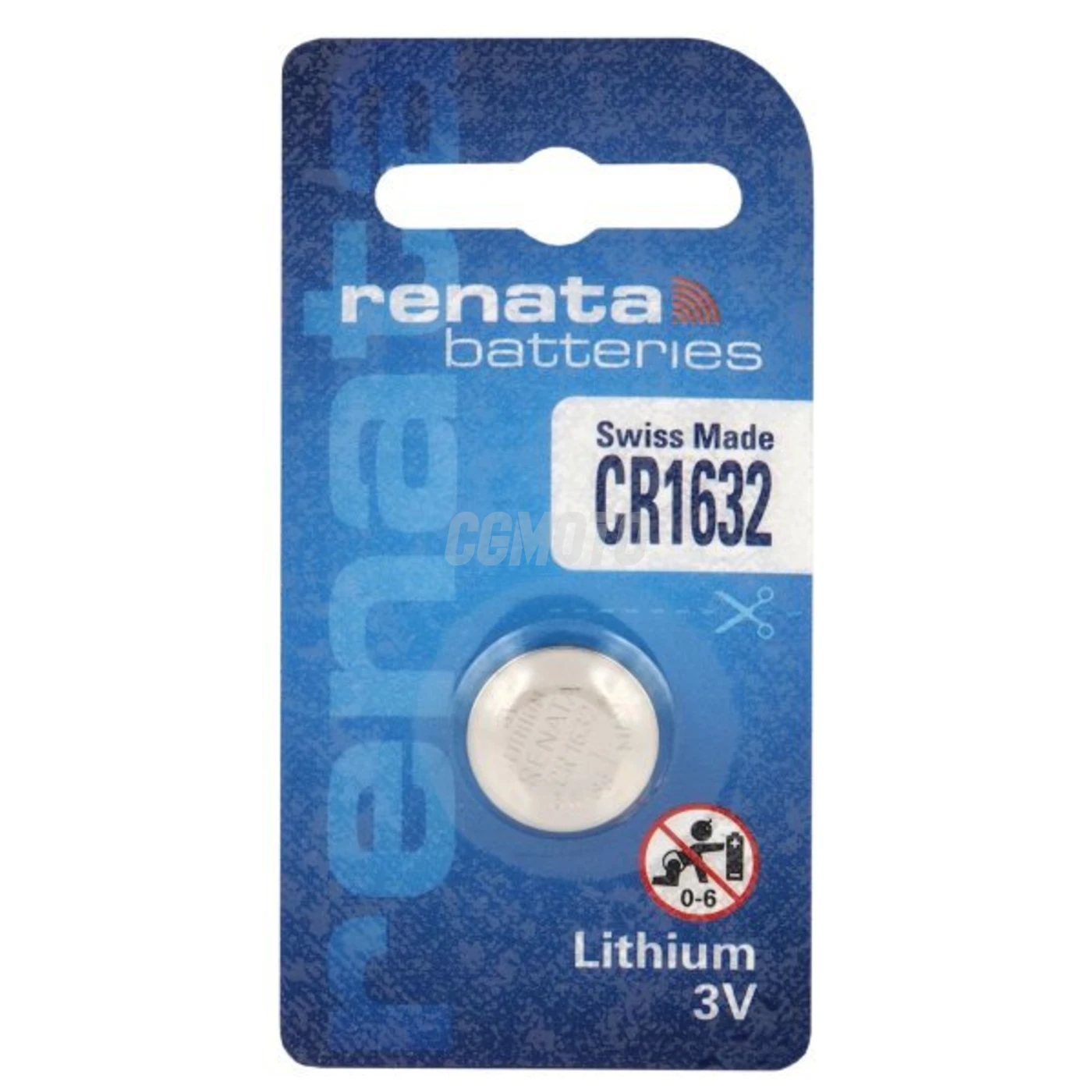 1 pila de botón de litio CR1632 3 V 137 mAh