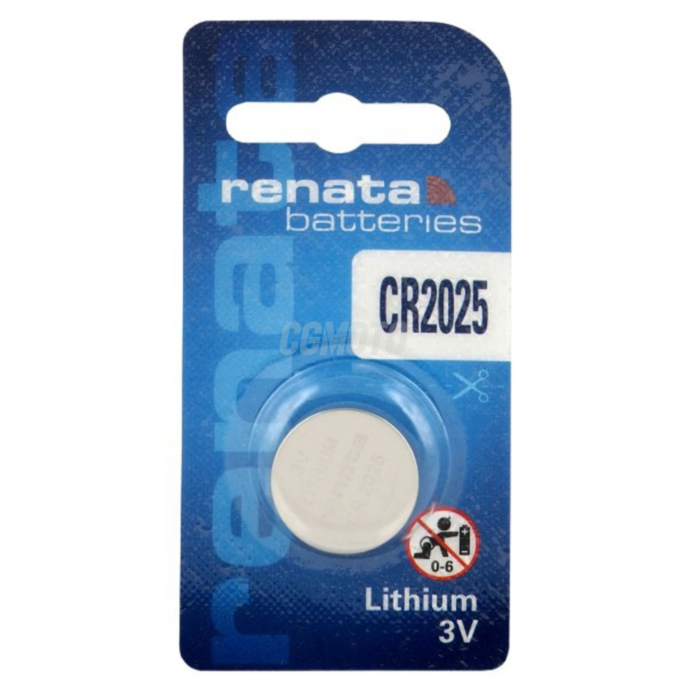 1 pila de botón de litio CR2025 3 V 180 mAh