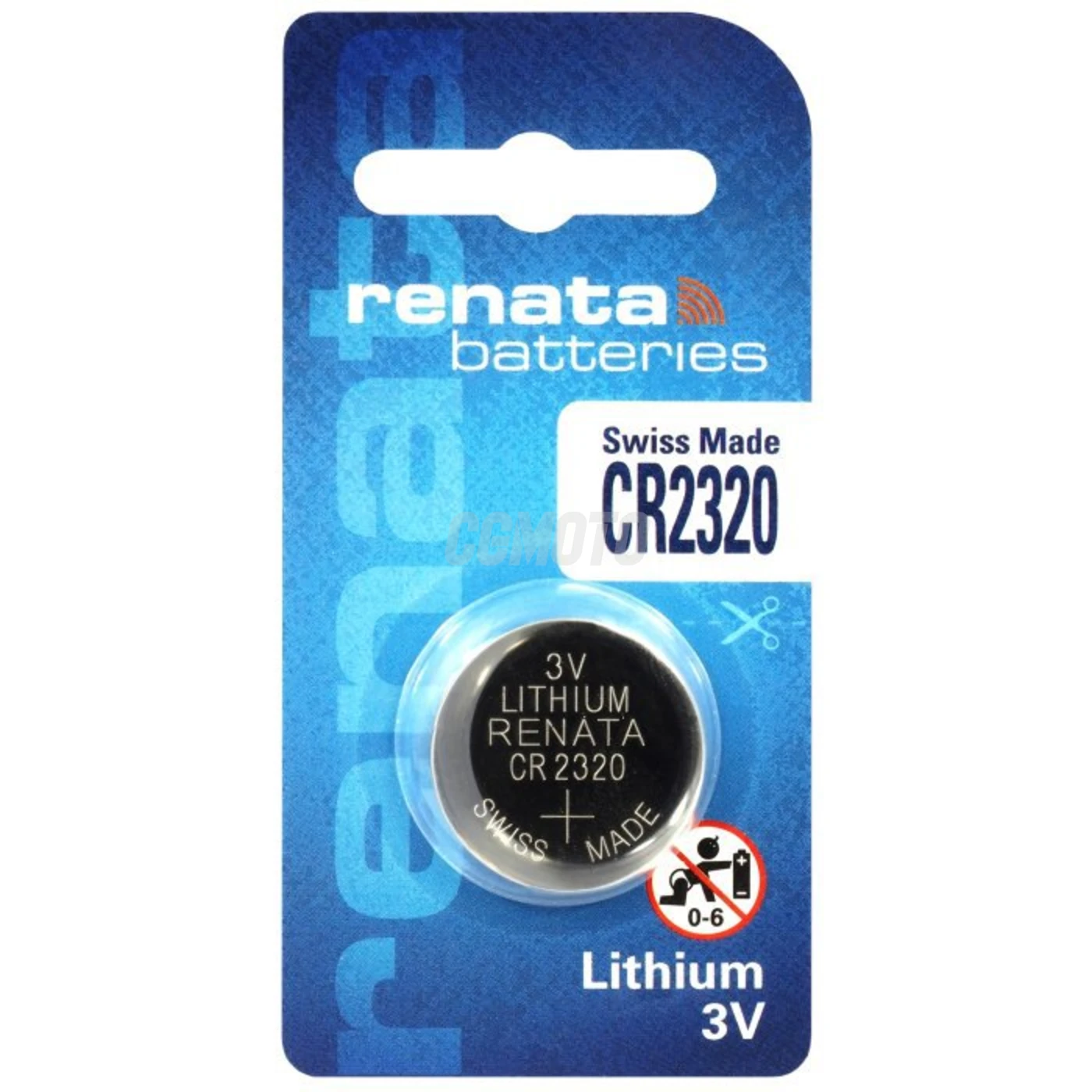 1 pila de botón de litio CR2320 3 V 150 mAh