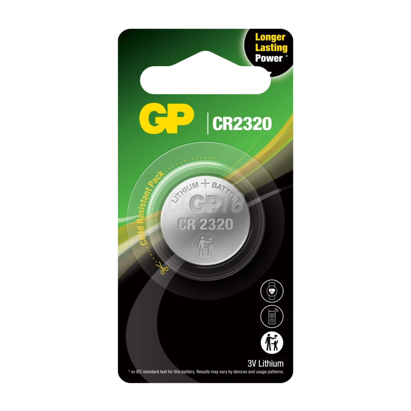 1 pila de botón de litio CR2320 3 V 
