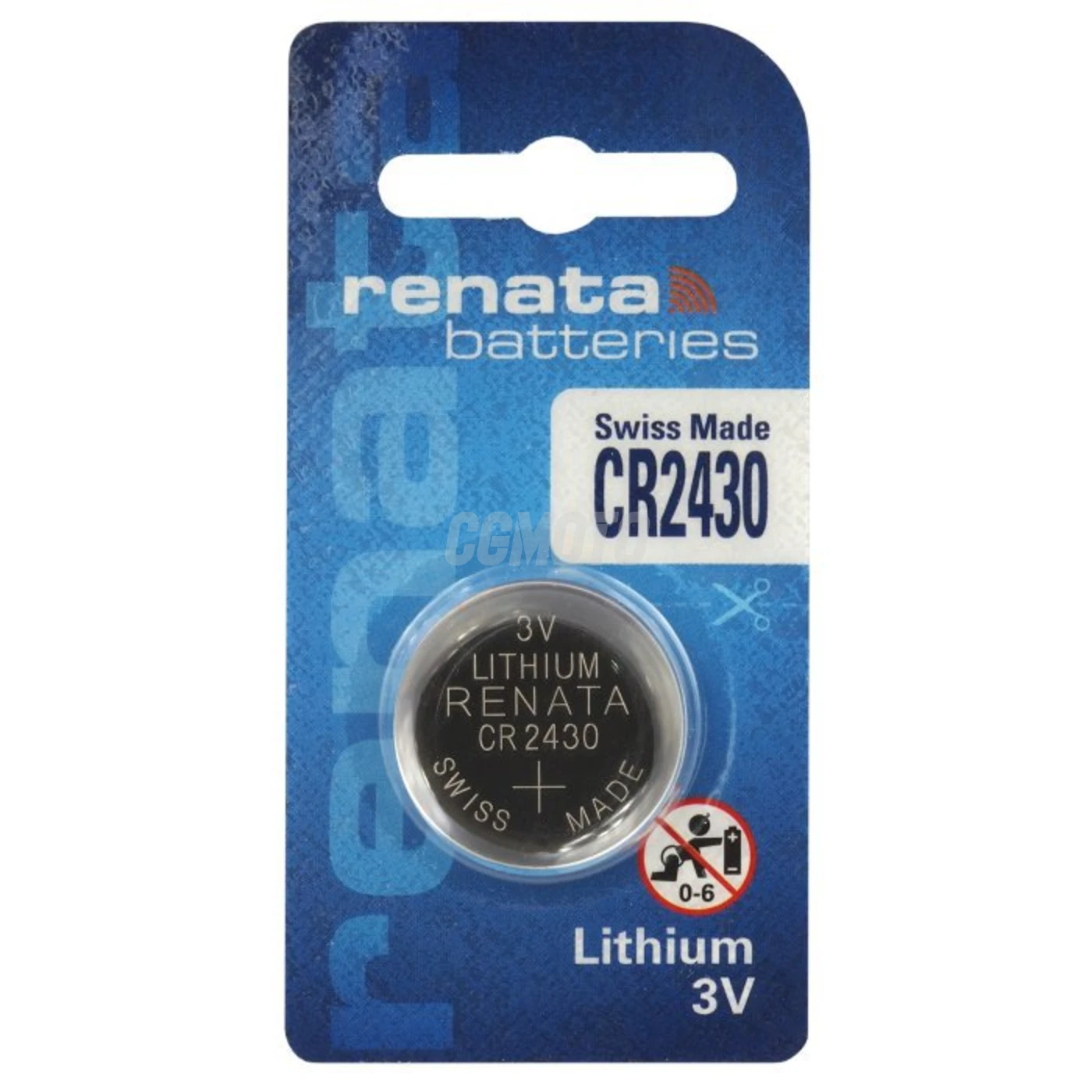 1 pila de botón de litio CR2430 3 V 285 mAh