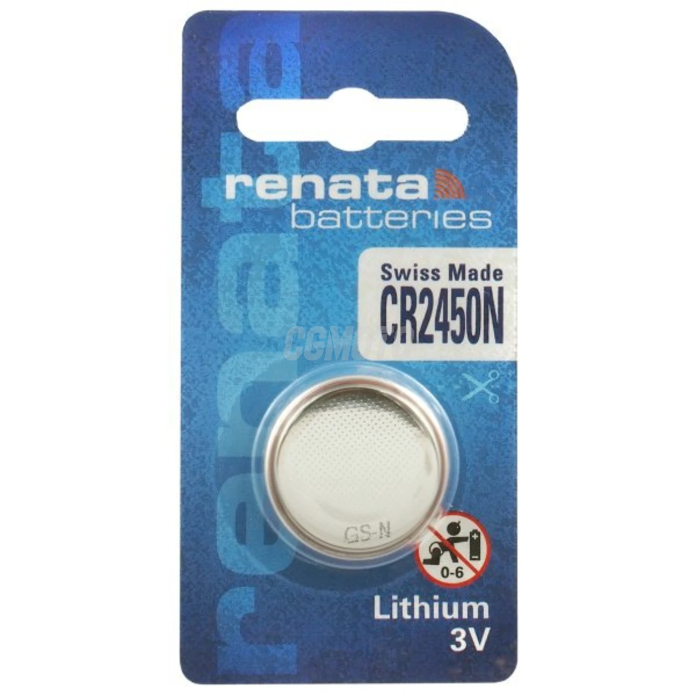 1 pila de botón de litio CR2450N 3 V 540 mAh
