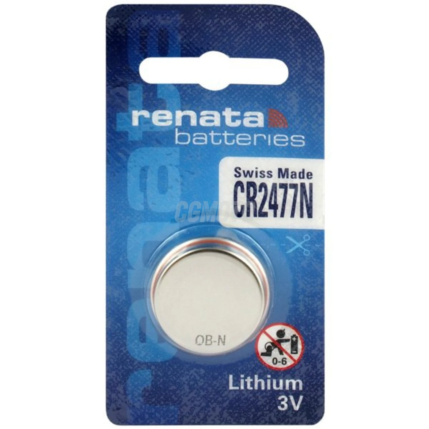 1 pila de botón de litio CR2477N 3 V 950 mAh