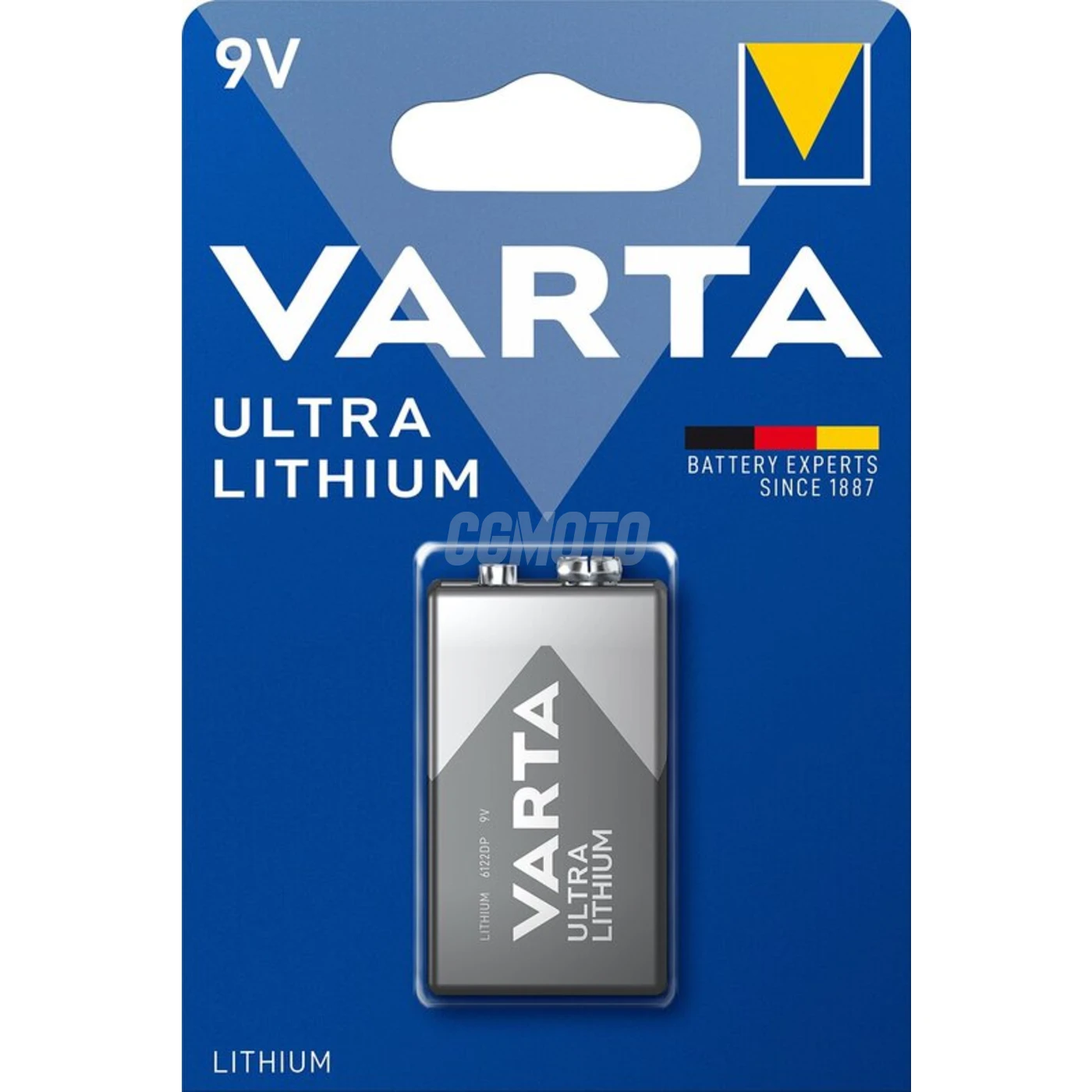 1 pila de litio 6LR61 9V Ultra 