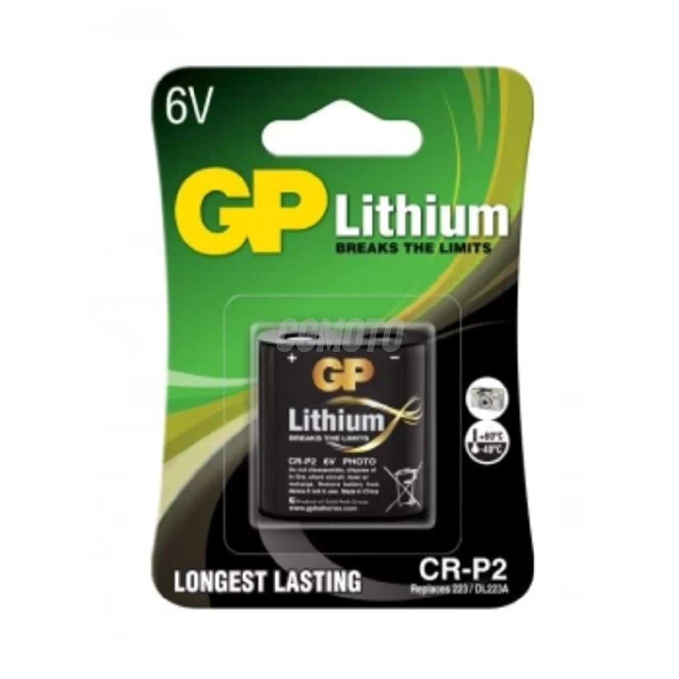 1 pila de litio CR-P2 6 V 