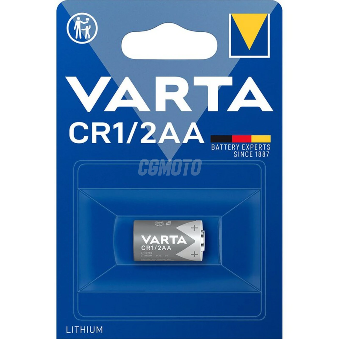 1 pila de litio CR1/2 3 V 950mAh