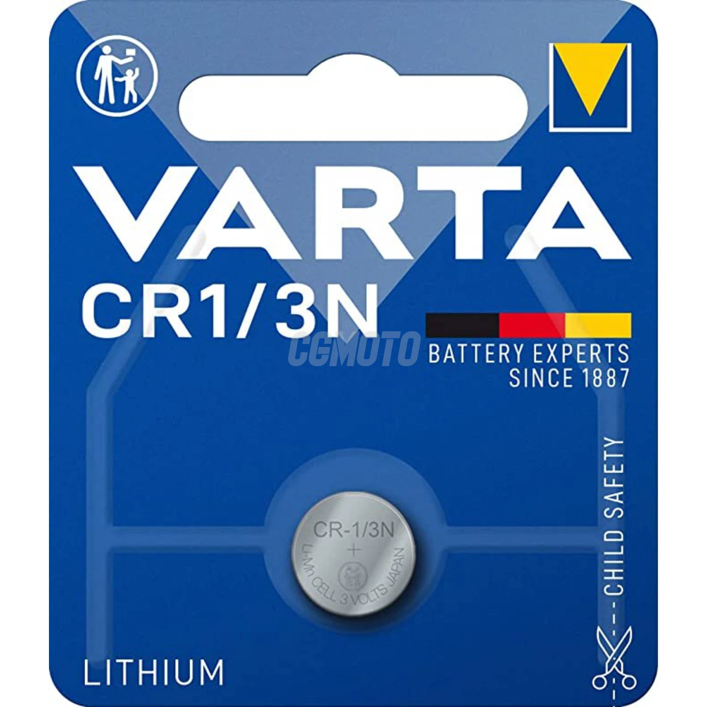 1 pila de litio CR1/3N 3 V 170 mAh