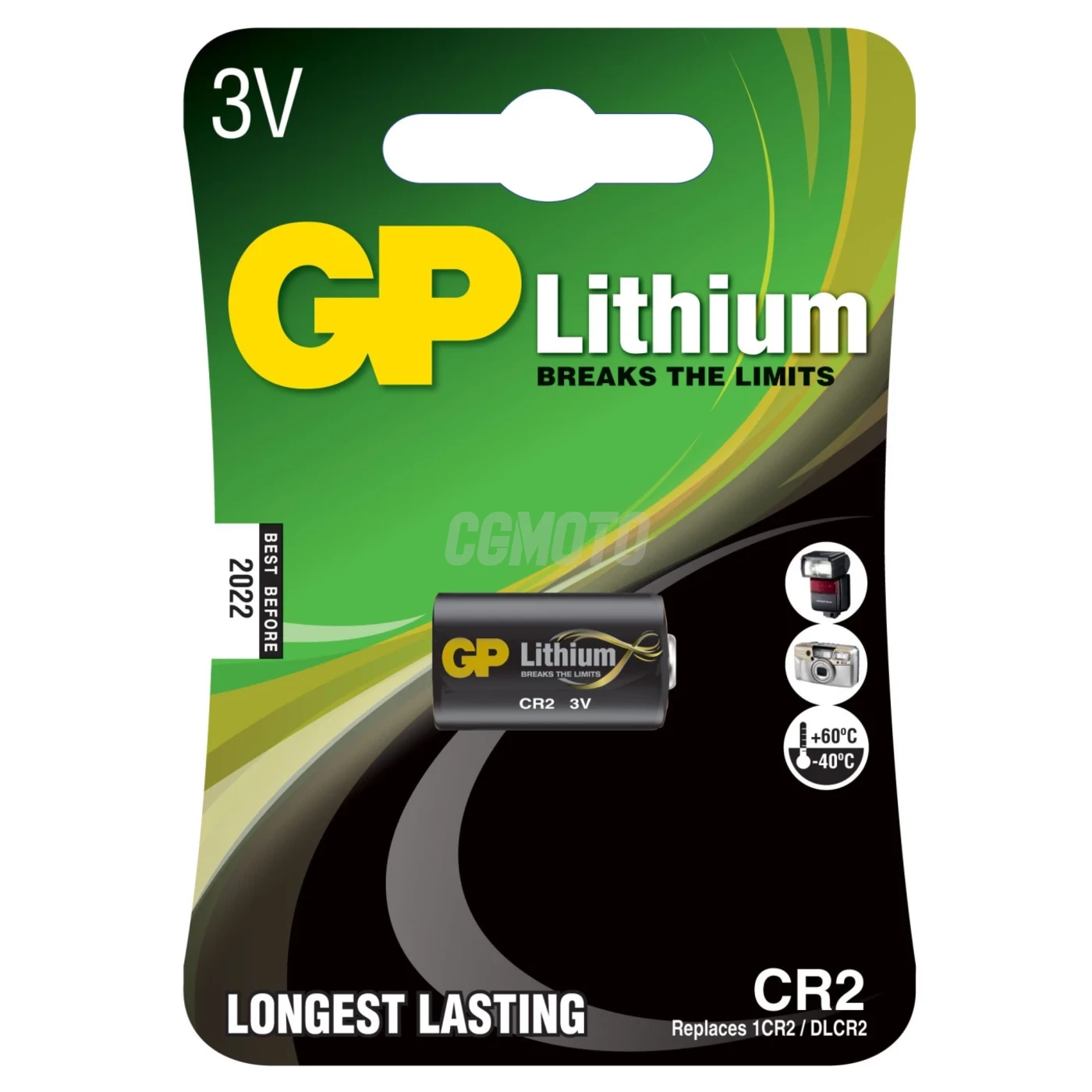 1 pila de litio CR2 3 V 