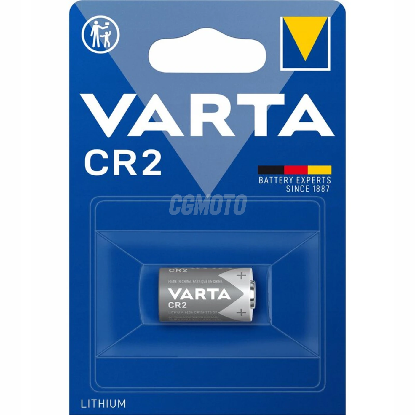 1 pila de litio CR2 3V 880 mAh