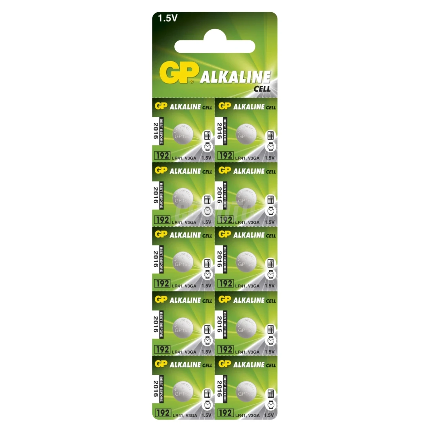 10 pilas de botón alcalinass LR41 1,5 V 