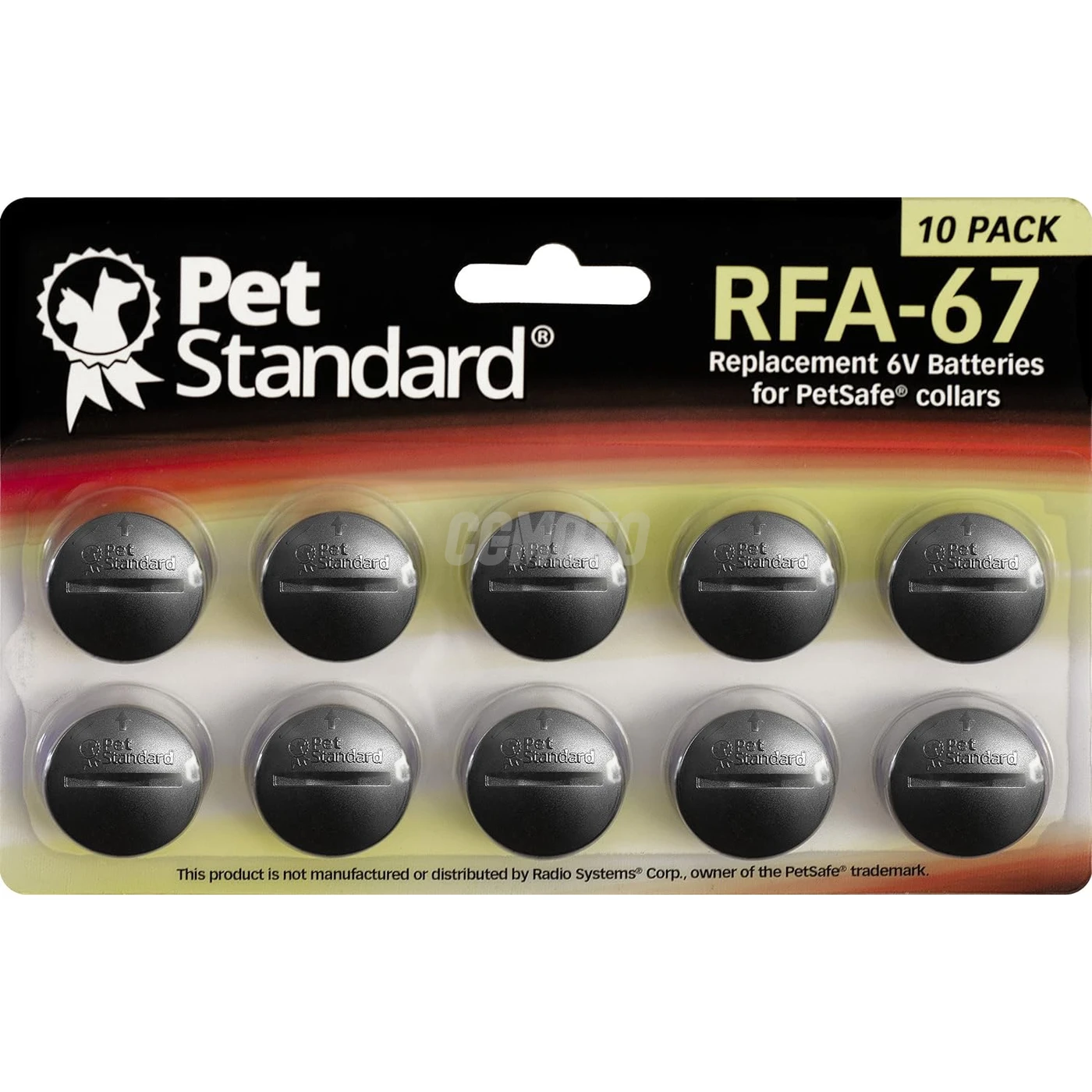 10 pilas para collar anti ladridosRFA-67 6 V 