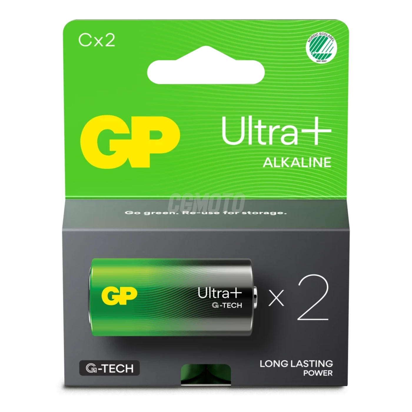 2 pilas alcalinas C 1,5 V Ultra Plus 
