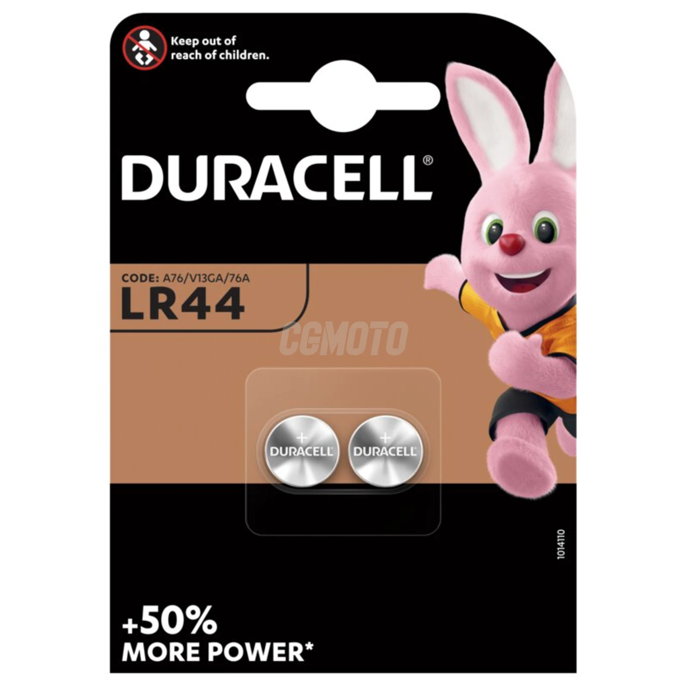 2 pilas de botón alcalinas LR44 1,5 V 