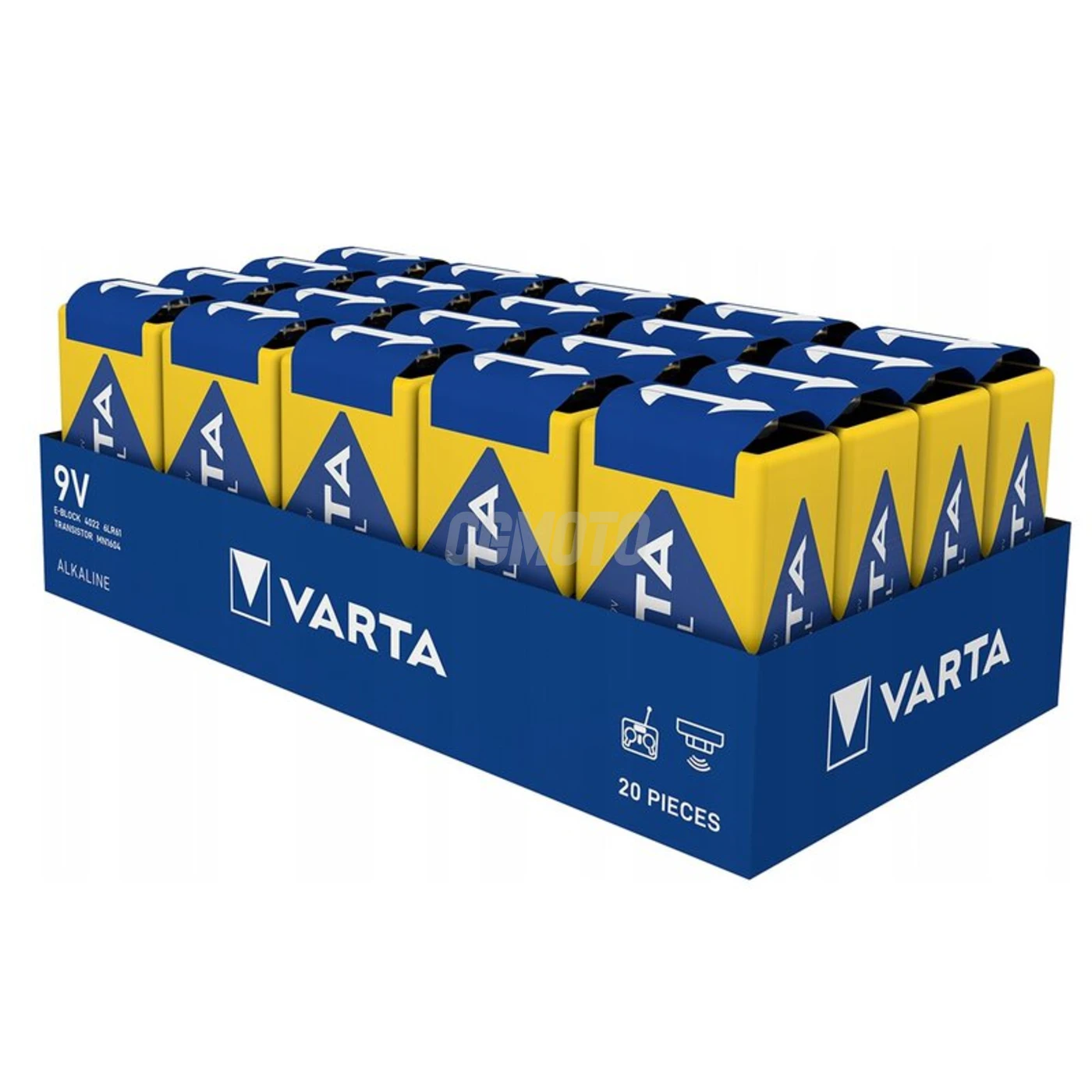 20 pilas alcalinas 6LR61 9 V Industriel PRO 580mAh