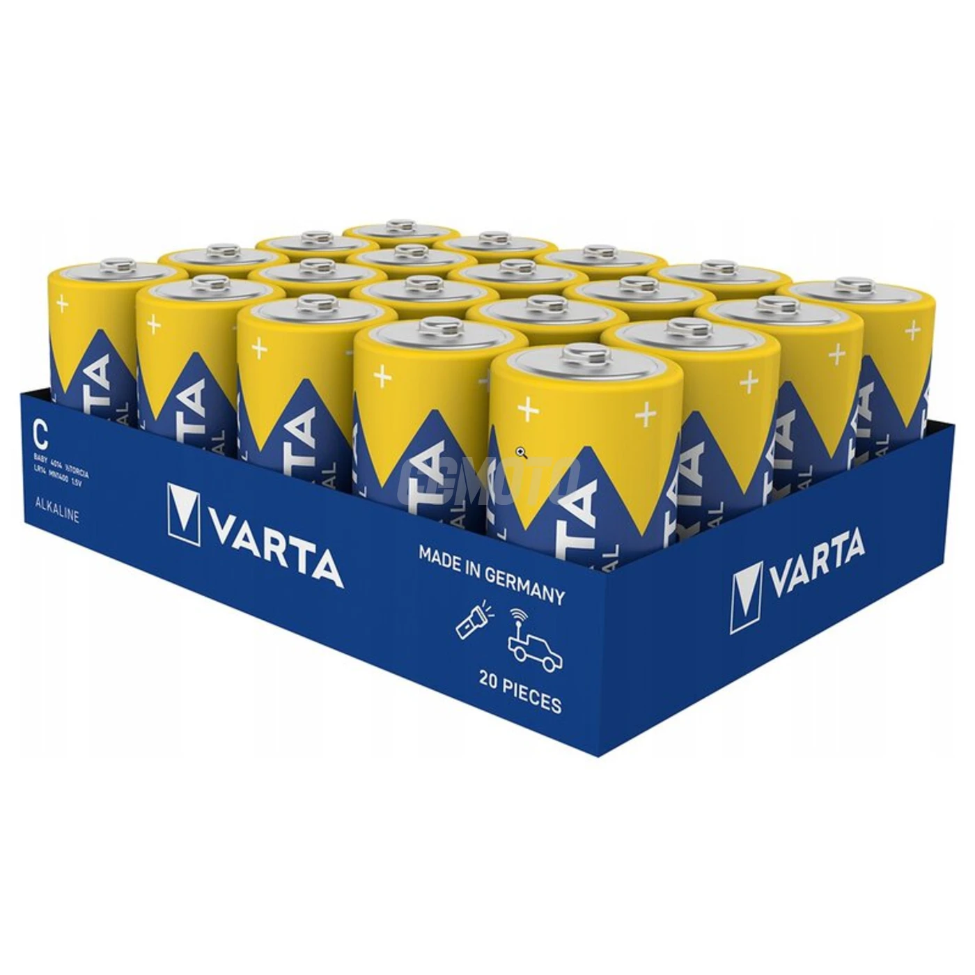 20 pilas alcalinas LR14/C 1,5 V Industriel PRO 7800 mAh