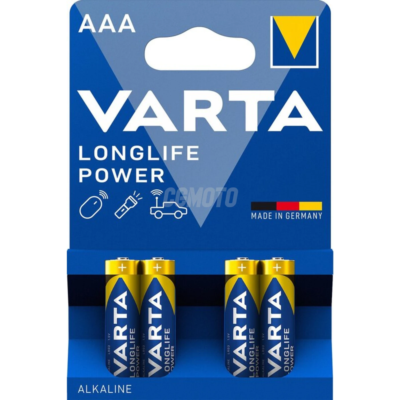 4 pilas alcalinas LR03/AAA 1,5 V Longlife Power 1250 mAh