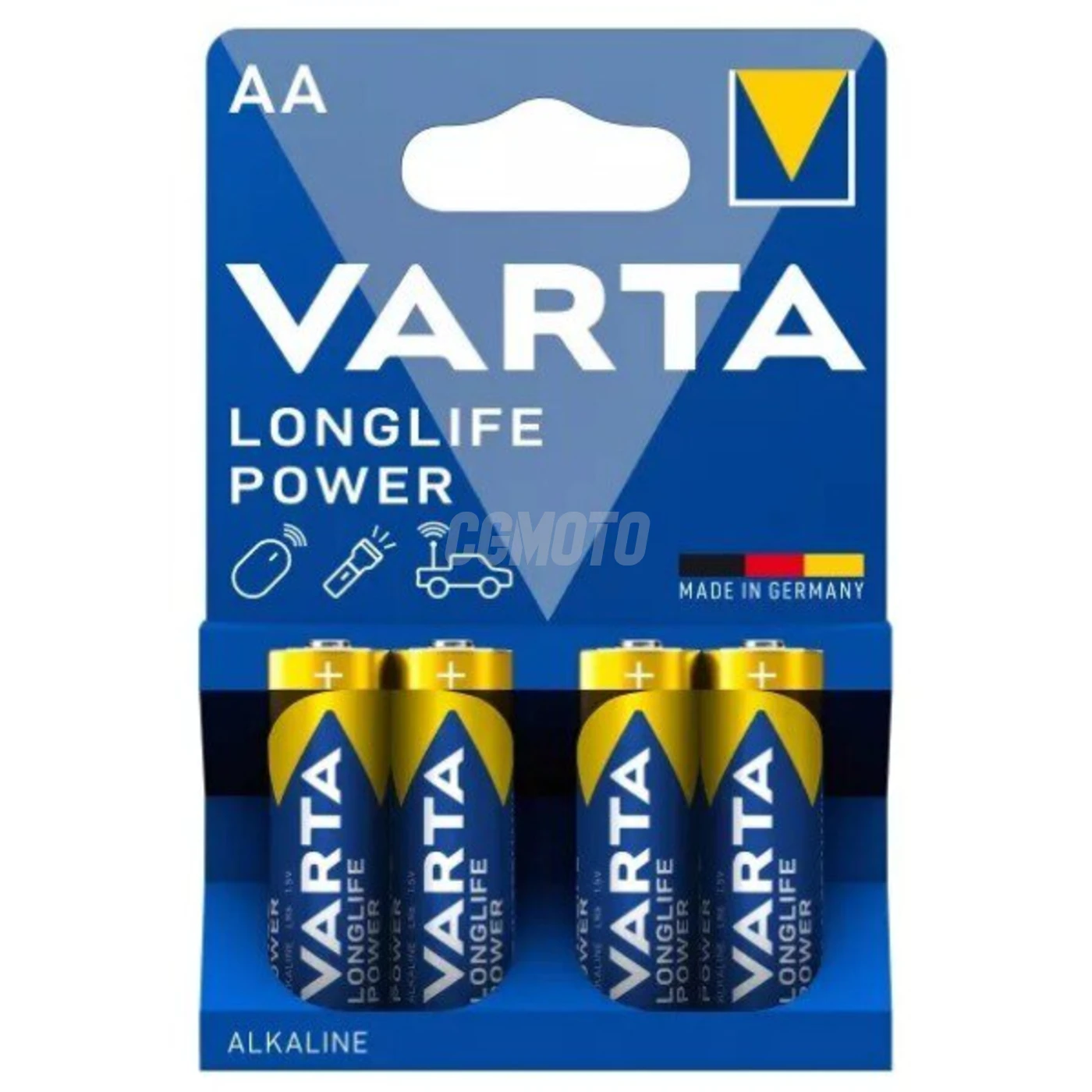 4 pilas alcalinas LR6/AA 1,5 V Longlife Power 2850mAh