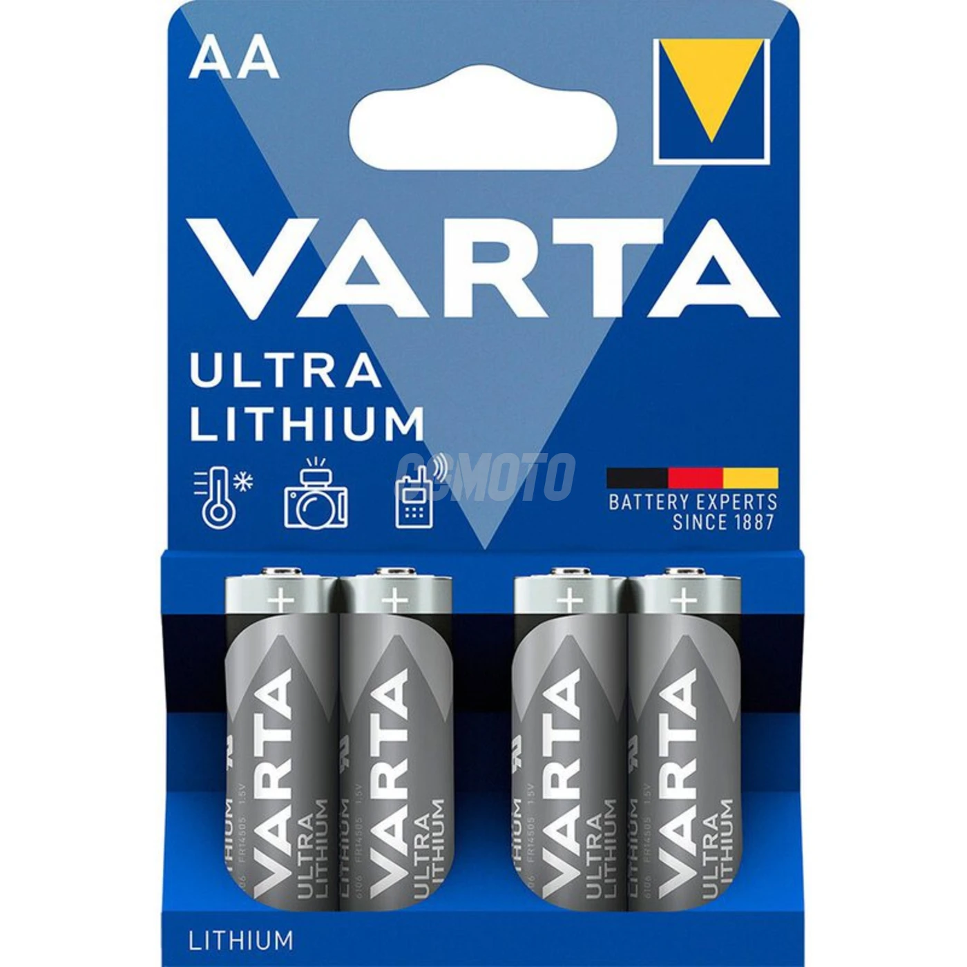 4 pilas de litio LR6/AA 1,5 V Ultra 