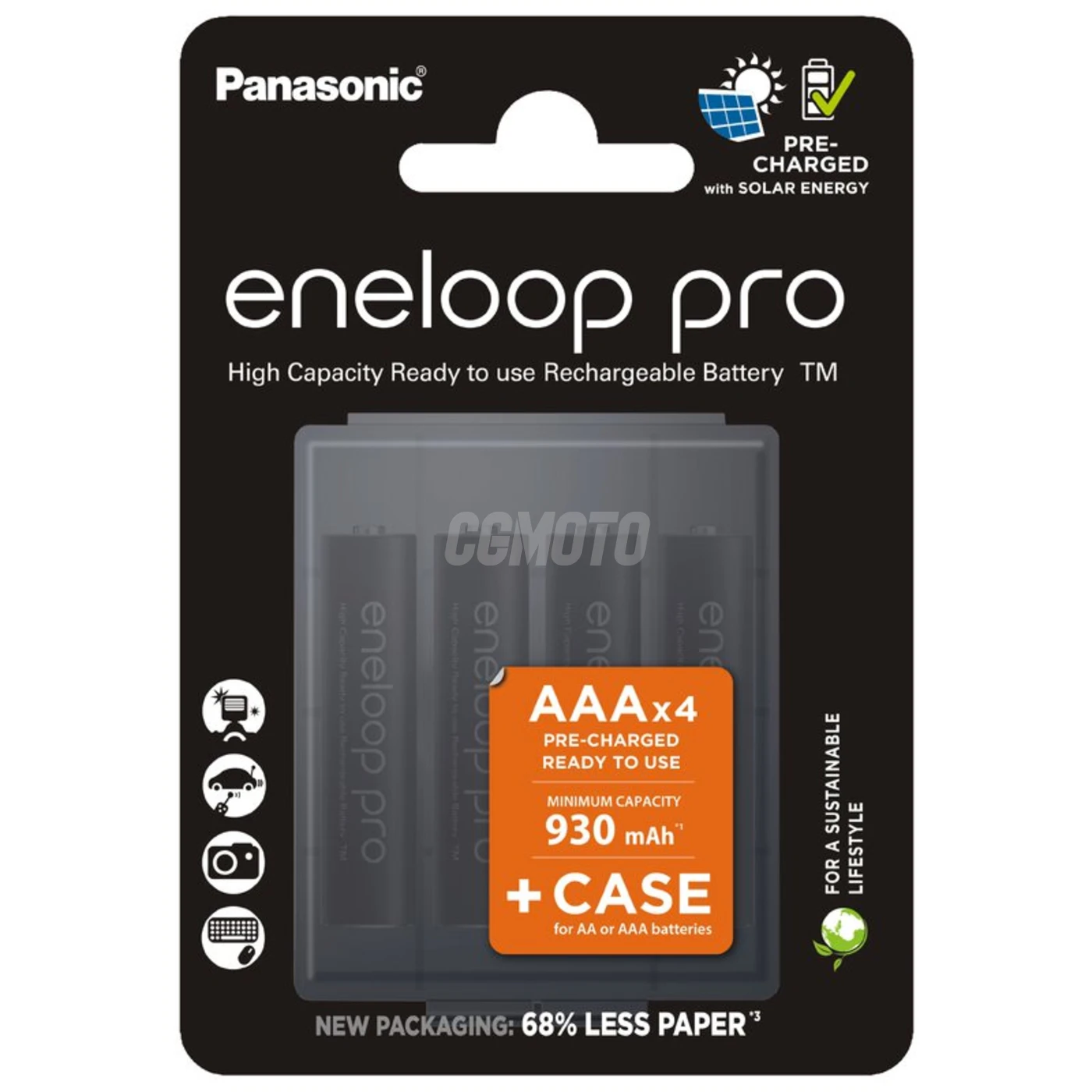 4 pilas recargables NIMH AAA 1,2 V PRO 930 mAh