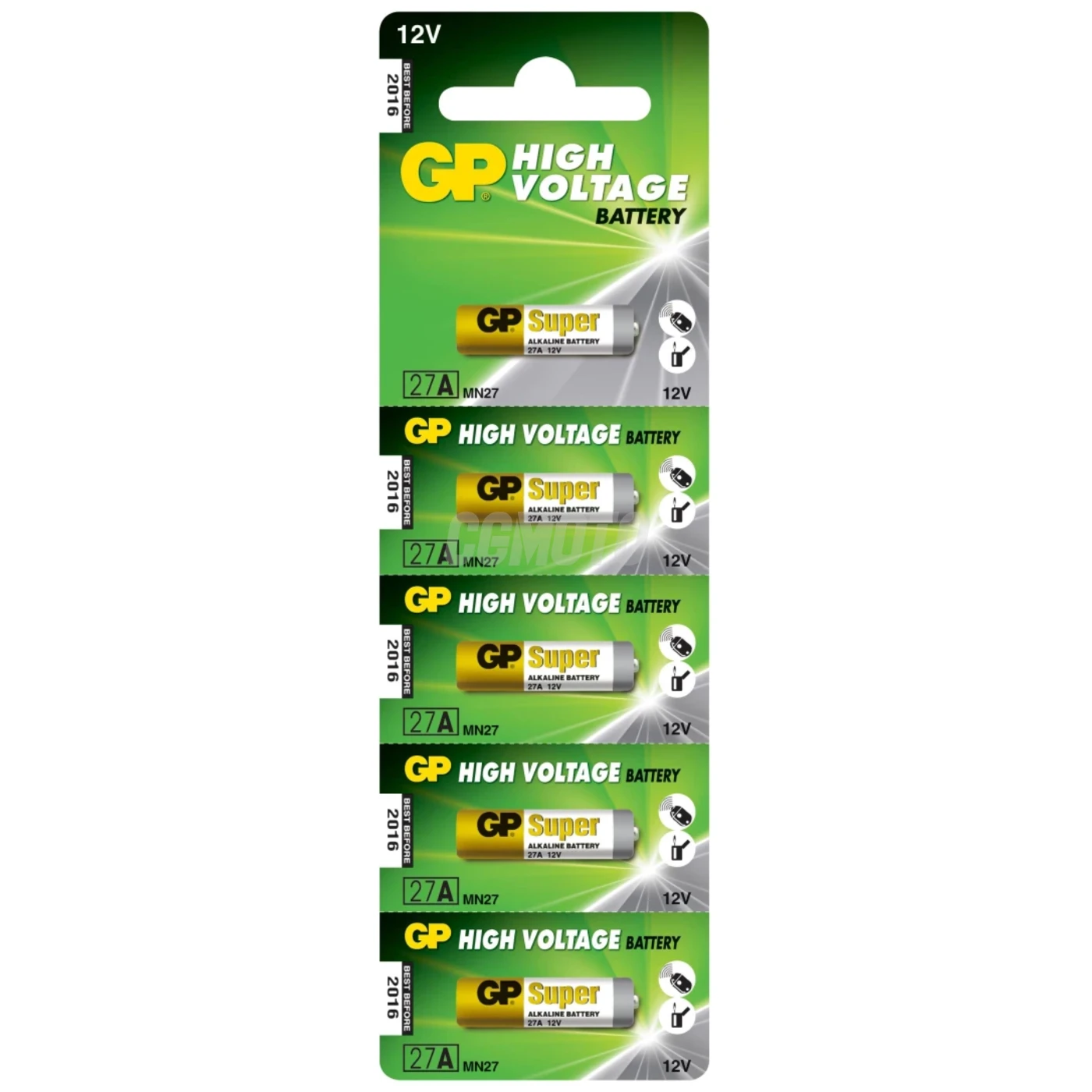 5 pilas alcalinas 27 A 12 V Super 