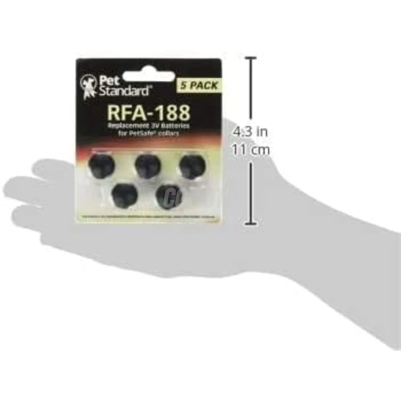5 pilas para collar anti ladridos RFA-188 3 V 