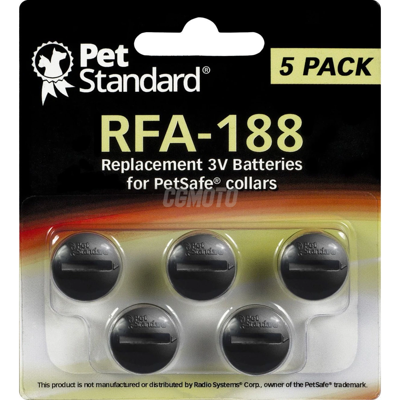 5 pilas para collar anti ladridos RFA-188 3 V 