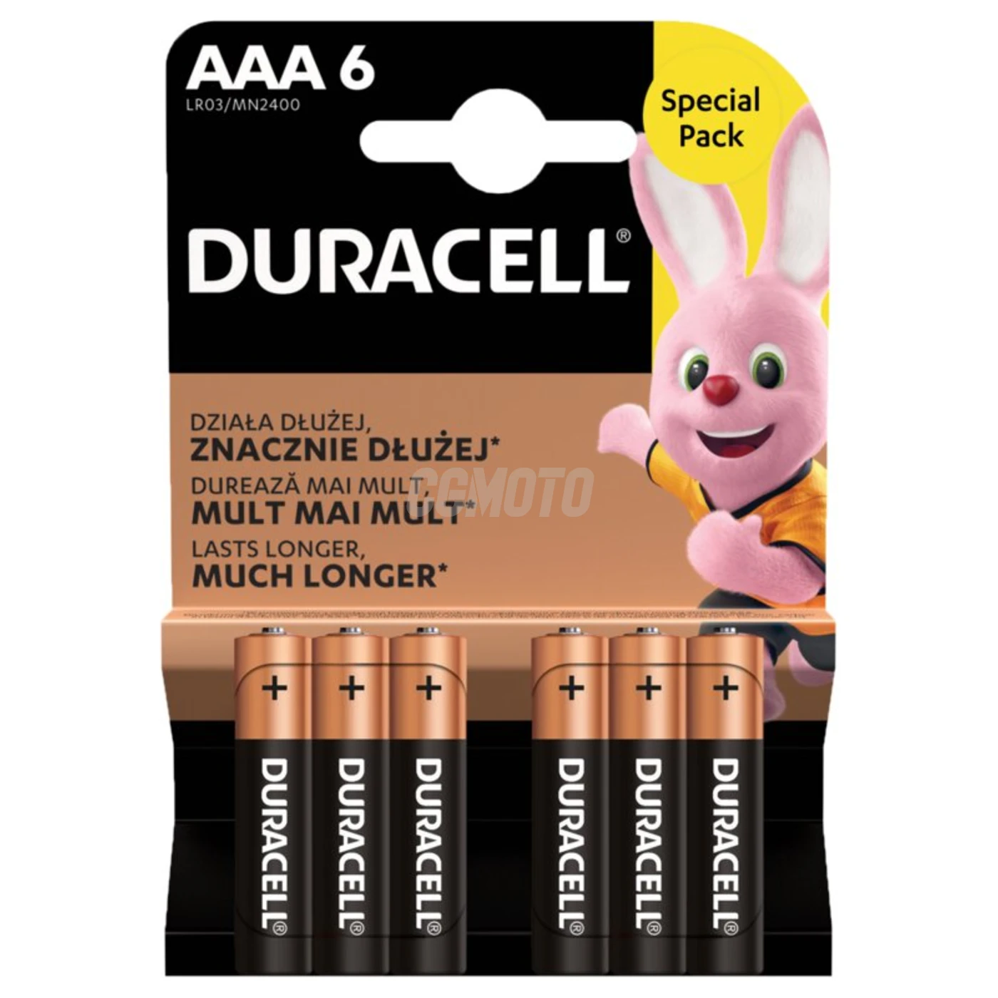 6 pilas alcalinas AAA 1,5 V Basic, Duralock, C&B 