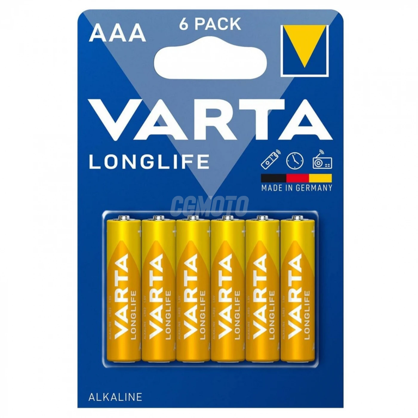 6 pilas alcalinas LR03/AAA 1,5 V Longlife 