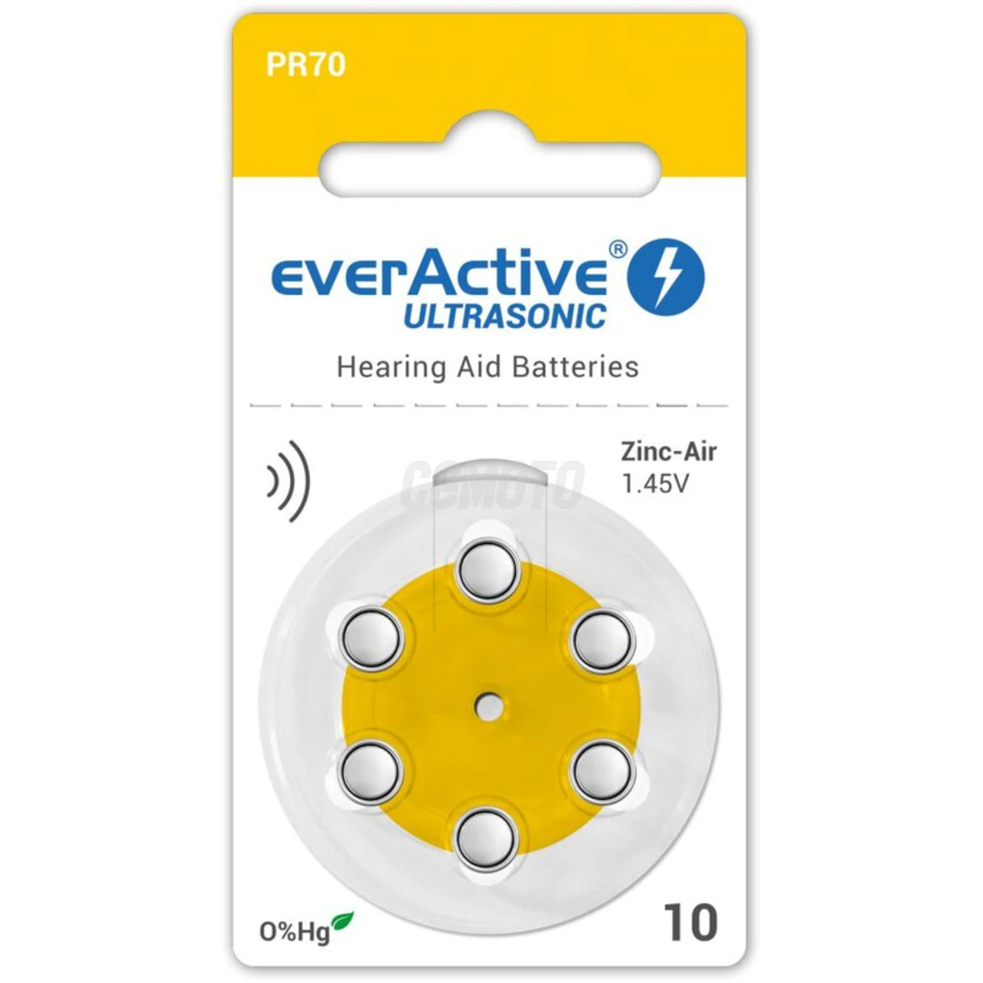 6 pilas auditivas de zinc-aire 10 1,45 V Ultrasonic 
