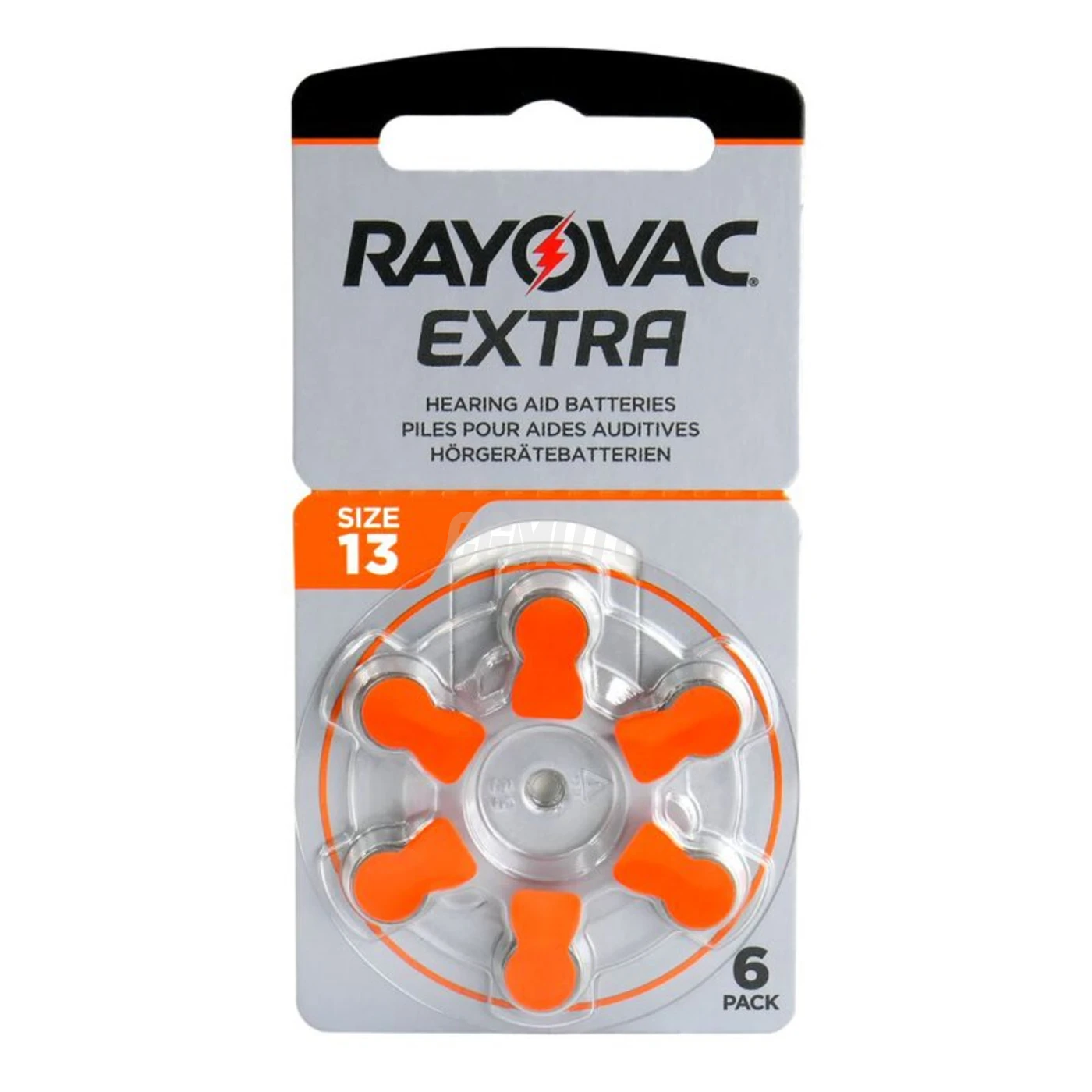 6 pilas auditivas de zinc-aire 13 1,45 V Extra 