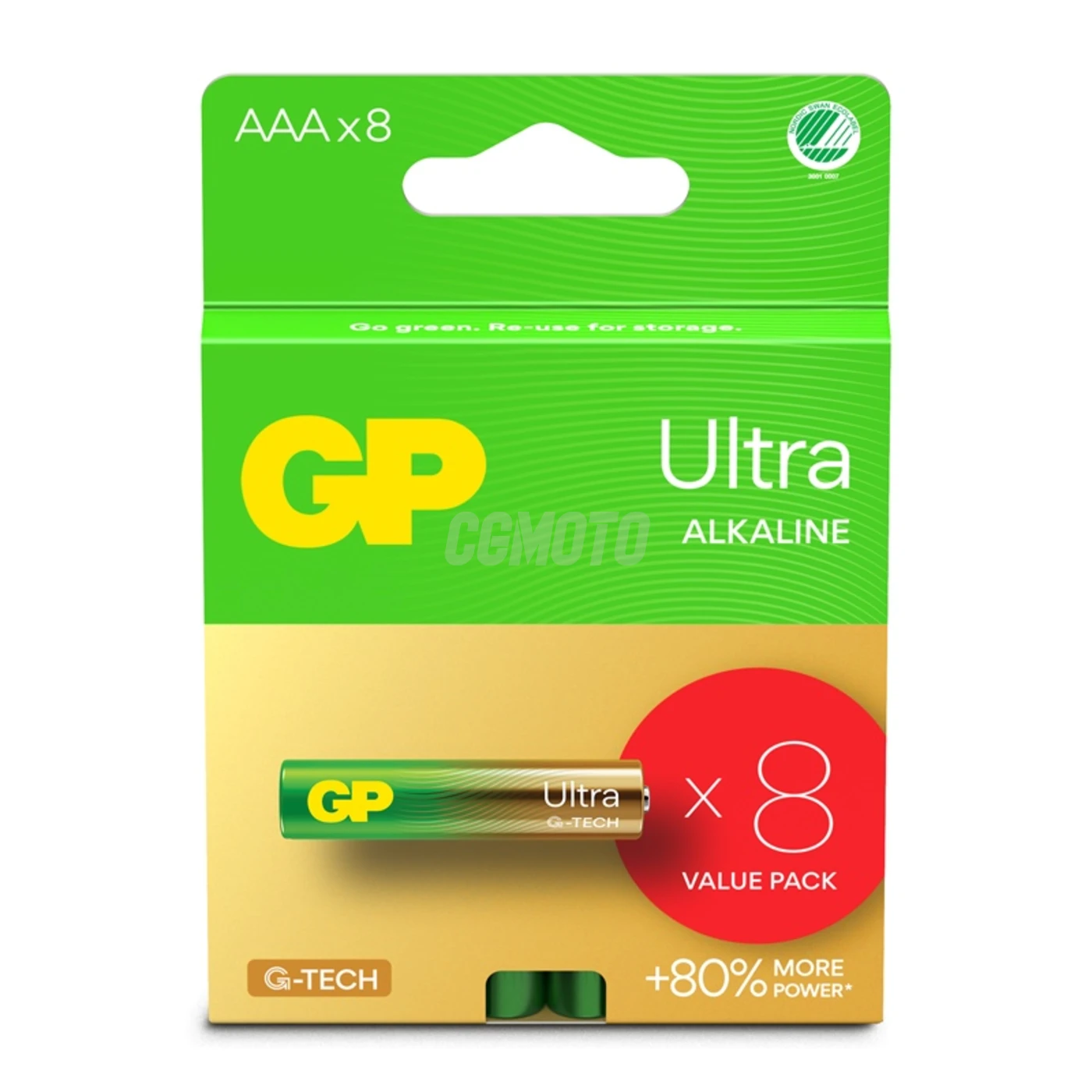 8 pilas alcalinas AAA 1,5 V Ultra 