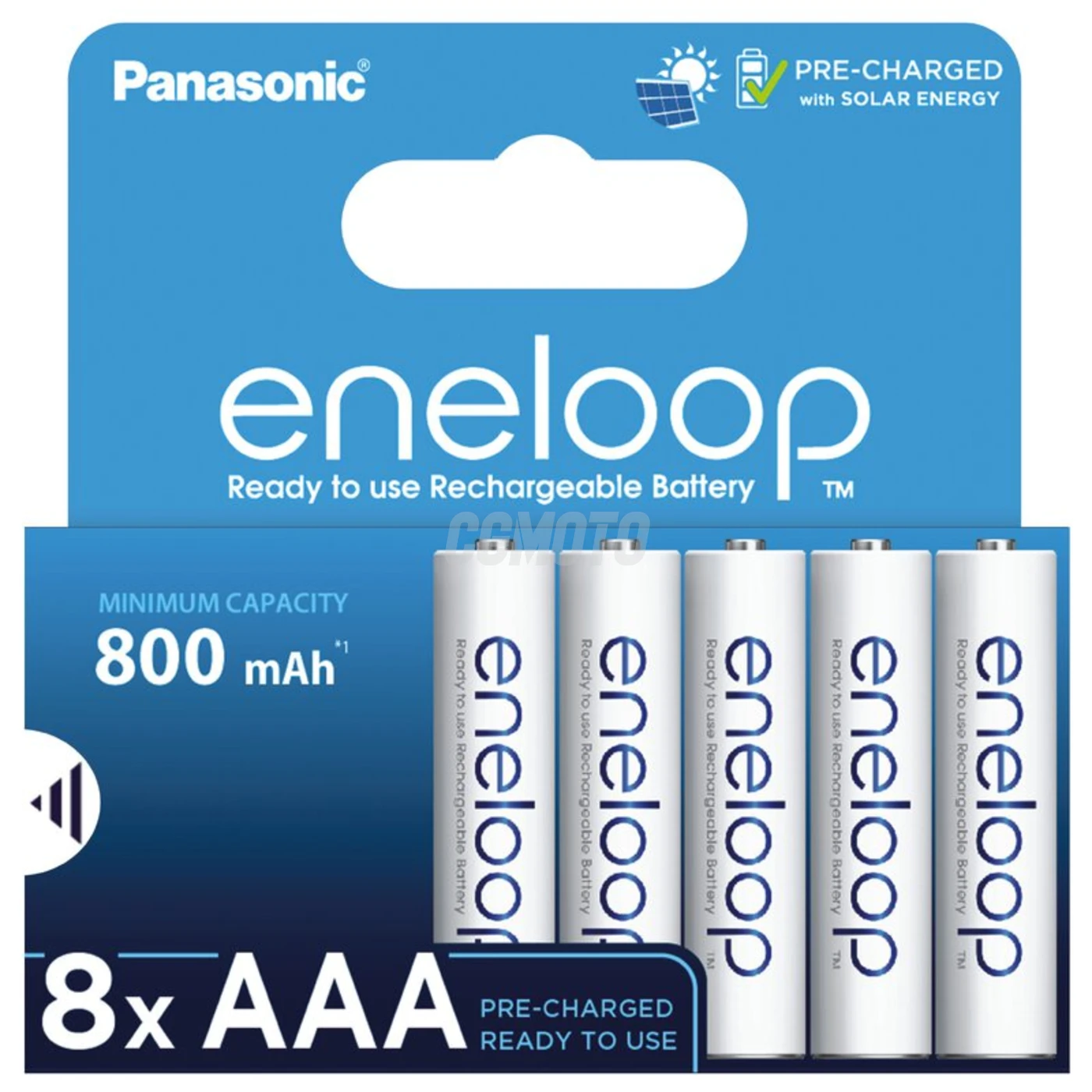 8 pilas recargables NIMH AAA 1,2 V 800 mAh