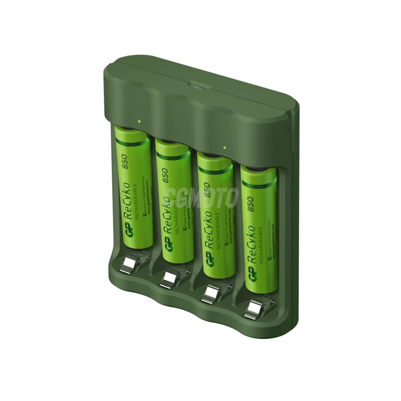 Cargador 6 horas GP B421 (USB) + 4 pilas NiMH AAA 850 mAh
