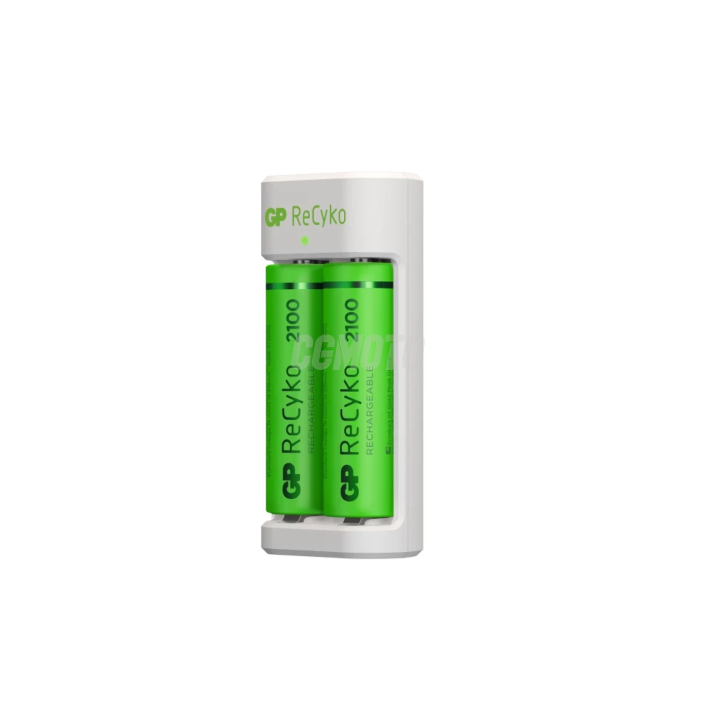 Cargador estándar GP E211 + 2 pilas NiMH AA 2100 mAh