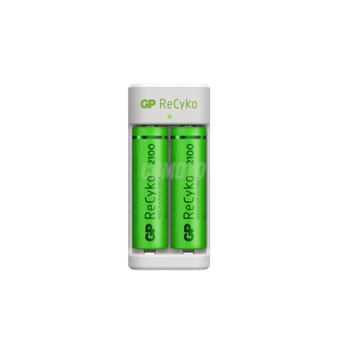 Cargador estándar GP E211 + 2 pilas NiMH AA 2100 mAh