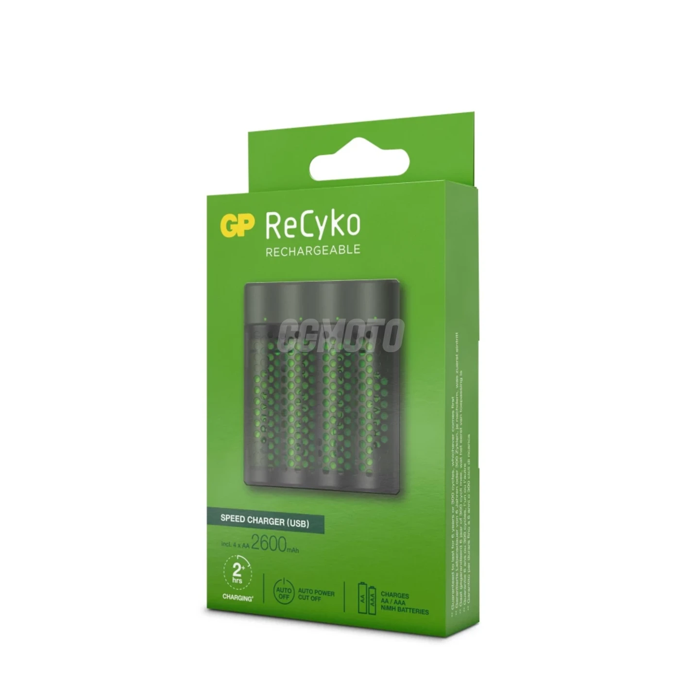 Cargador rápido 2-4 horas M451 USB + 4 pilas NiMH AA  2600 mAh