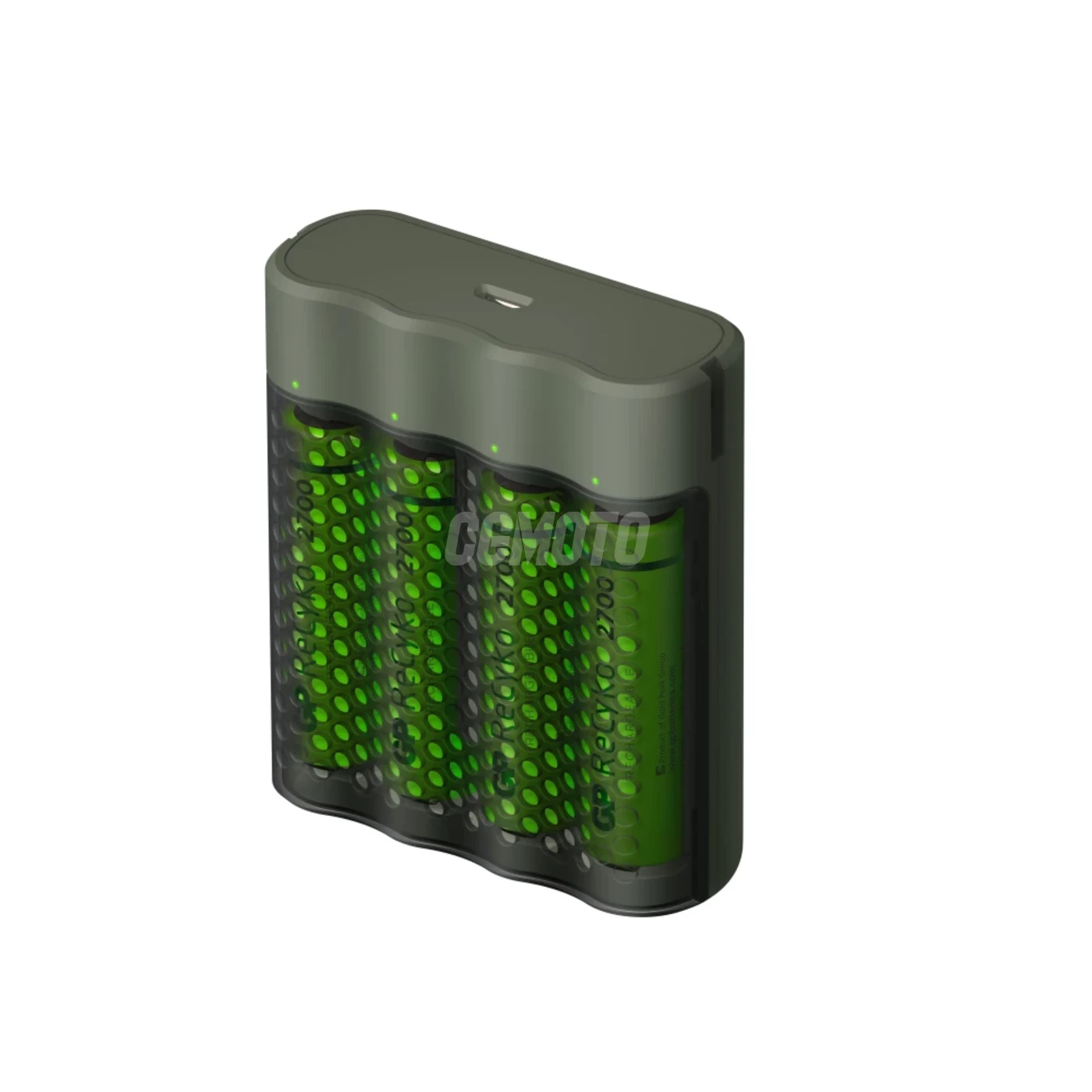 Cargador rápido 2-4 horas M451 USB + 4 pilas NiMH AAA  950 mAh