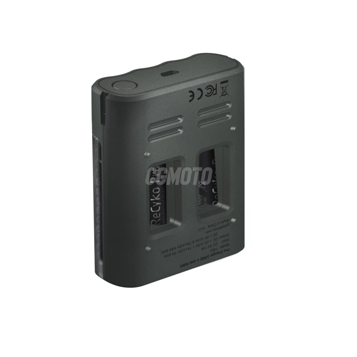 Cargador rápido USB GP P461  + 4 pilas NiMH AA 2000 mAh Pro