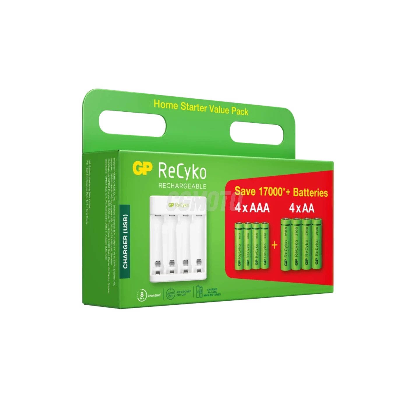 Display : Cargador E411 + 4xAA 2100mAh + 4xAAA 800mah