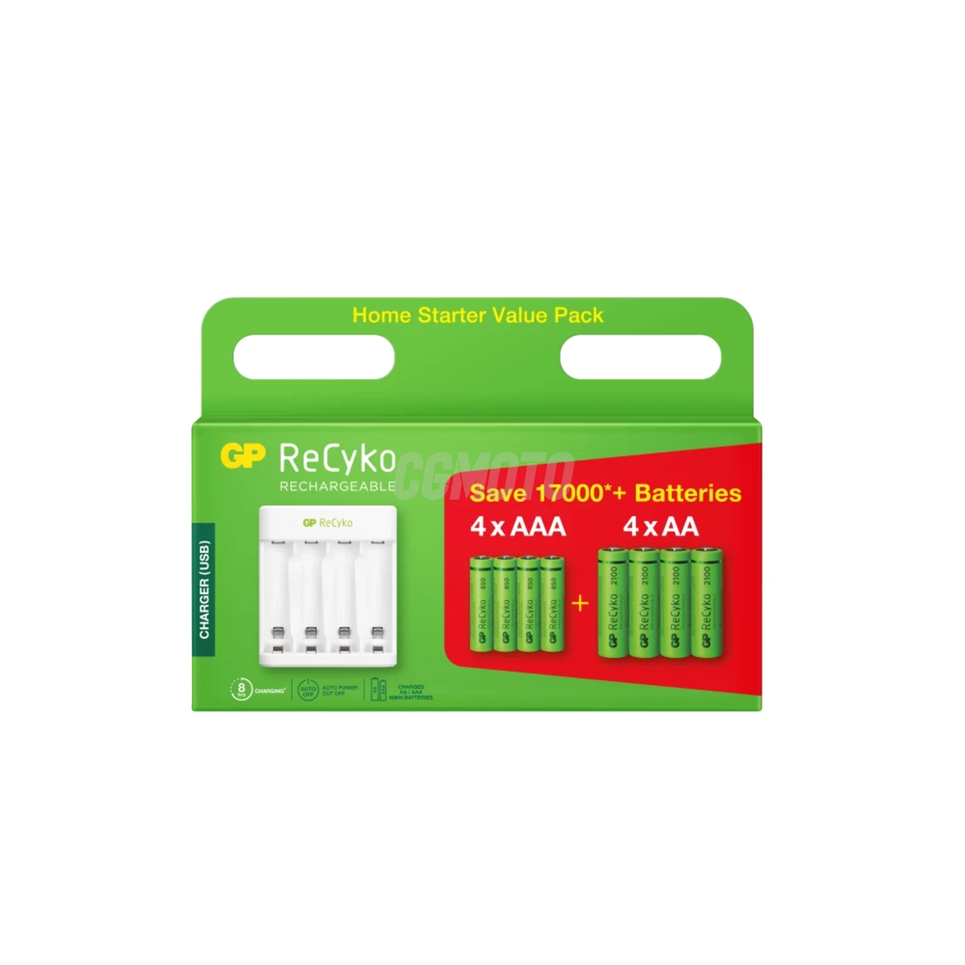 Display : Cargador E411 + 4xAA 2100mAh + 4xAAA 800mah
