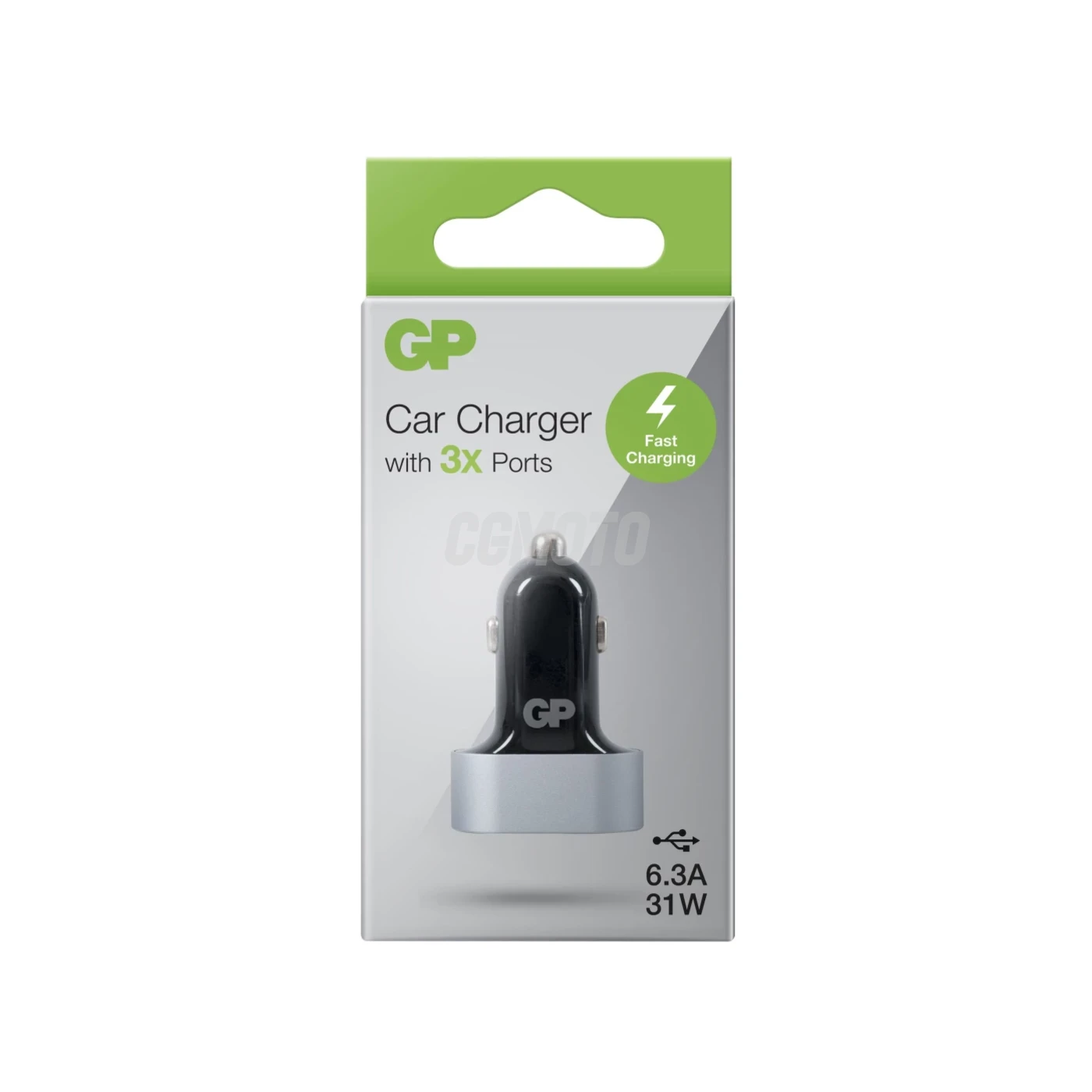 GP Cargador de coche CC61 - USB - 2 ports USB 2 4A + 1 port USB 1 5A