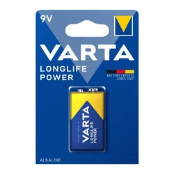1 pila alcalina 6LR61 9 V Longlife Power 550mAh