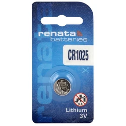 1 pila de botón de litio CR1025 3 V 30 mAh