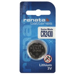1 pila de botón de litio CR2430 3 V 285 mAh