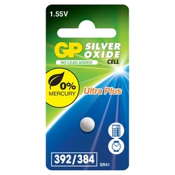 1 pila de botón de óxido de plata SR41 1,55 V Ultra Plus 